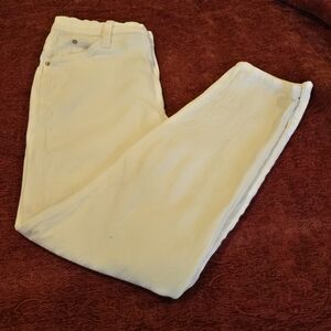 Sierra West Vintage White Straight‑Leg Jeans – Size 13/14